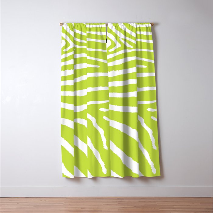 Zebra Wild Animal Print 223 Window Curtain Gallery Image 3