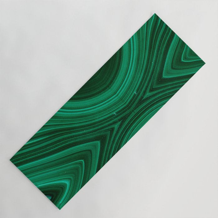 Malachite Green Marble Texture Yoga Mat Gallery Image 1
