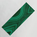 Malachite Green Marble Texture Yoga Mat Gallery Image 1