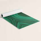 Malachite Green Marble Texture Yoga Mat Gallery Image 2