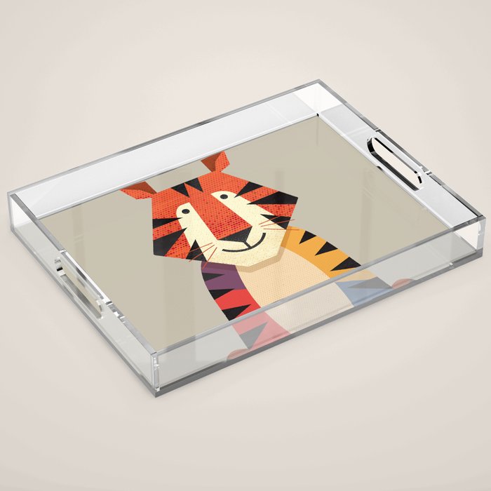 Tiger Acrylic Tray Gallery Image 1