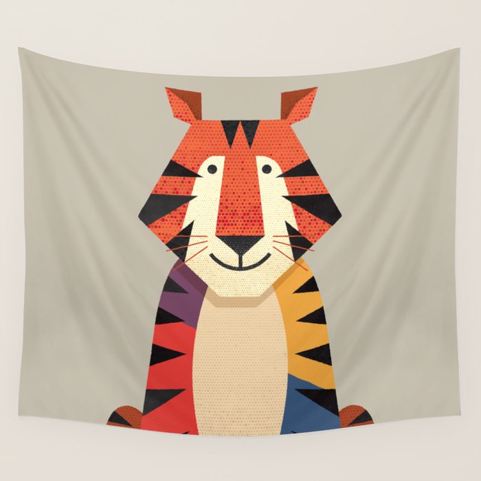 Tiger Wall Tapestry Gallery Image 4