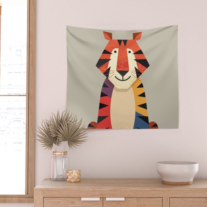 Tiger Wall Tapestry Gallery Image 2