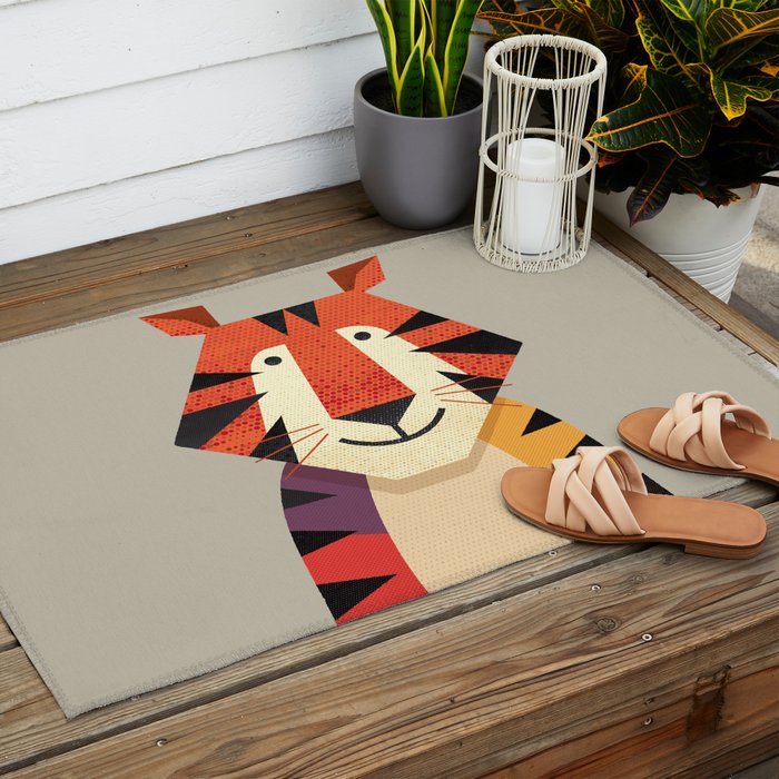Tiger Outdoor Rug Gallery Image 2