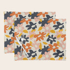 Abstract flower art pattern Placemat Gallery Image 1