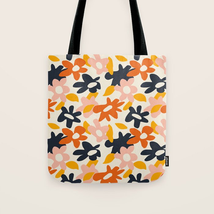 Abstract flower art pattern Tote Bag Gallery Image 1