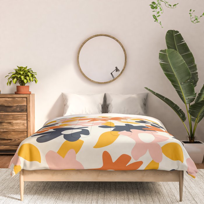 Abstract flower art pattern Comforter Gallery Image 3