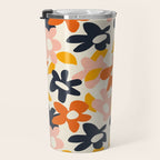 Abstract flower art pattern Travel Mug Gallery Image 3