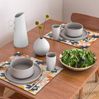 Abstract flower art pattern Placemat Gallery Image 2