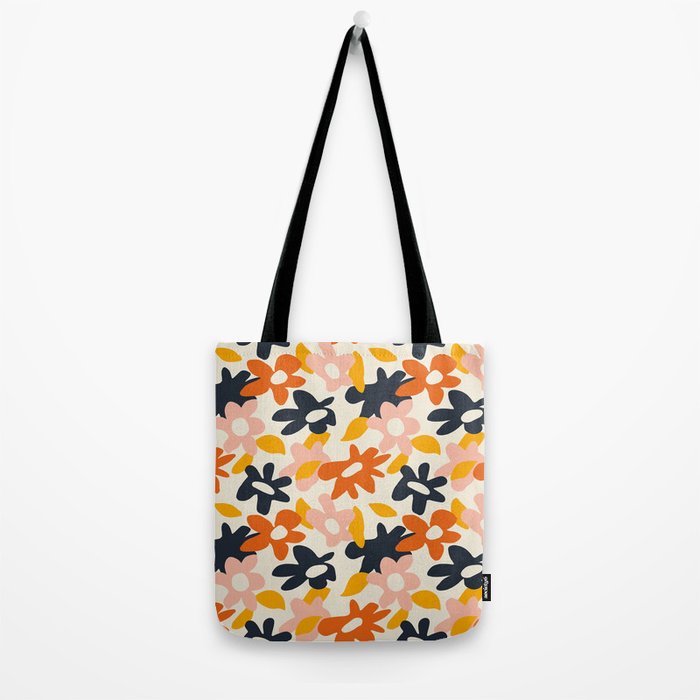 Abstract flower art pattern Tote Bag Gallery Image 2