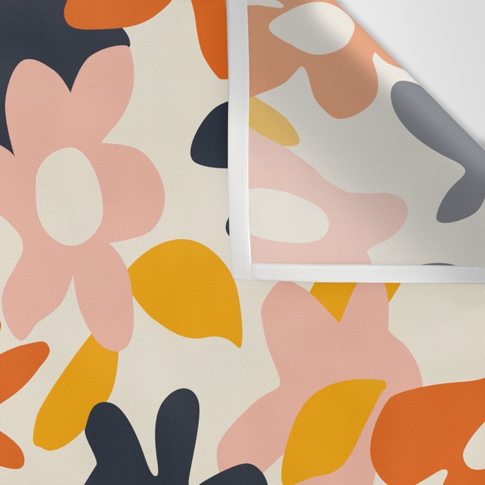 Abstract flower art pattern Wall Tapestry Gallery Image 3