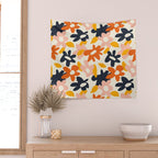 Abstract flower art pattern Wall Tapestry Gallery Image 2