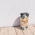 Abstract flower art pattern Travel Mug Gallery Image 4