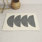 Half Circle 3 - Grey Rug Gallery Image 1