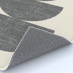 Half Circle 3 - Grey Rug Gallery Image 4