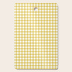 Gingham Check Pattern in Mustard Yellow and White Cutting Board Gallery Image 1