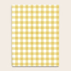 Gingham Check Pattern in Mustard Yellow and White Notebook Gallery Image 4