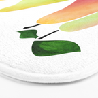 Watercolor Pears / Fruit Illustration Bath Mat Gallery Image 3