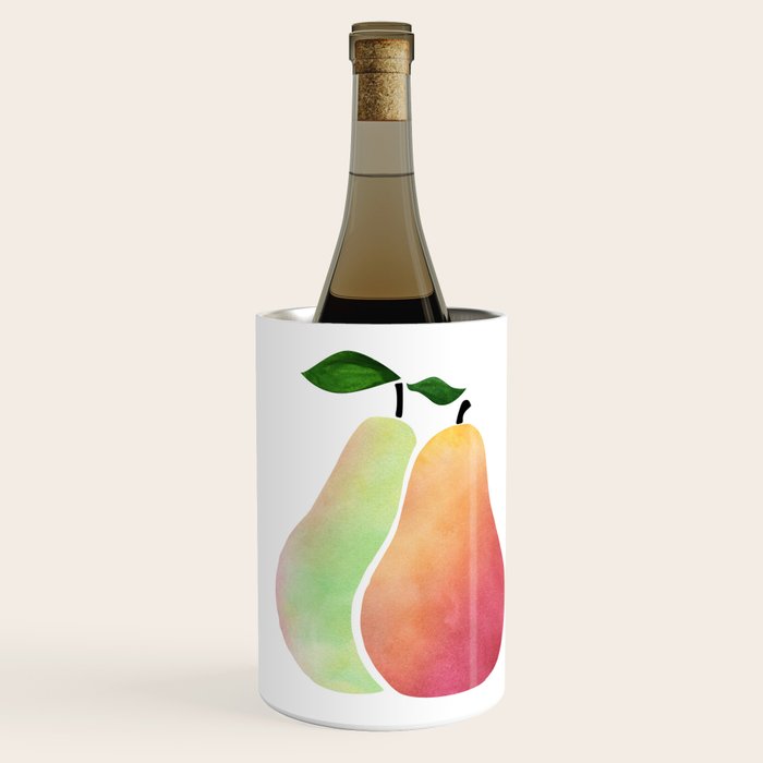 Watercolor Pears / Fruit Illustration Wine Chiller Gallery Image 2