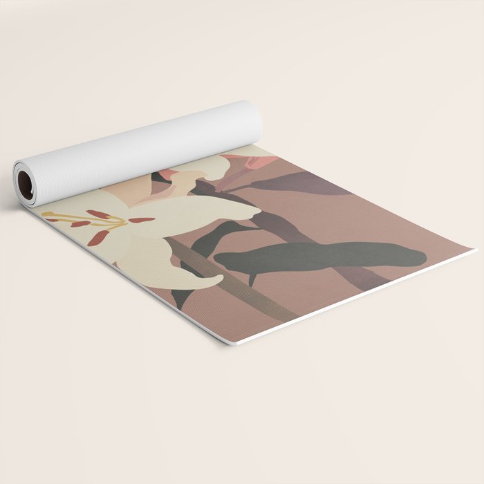 White Lilies 3 Yoga Mat Gallery Image 2