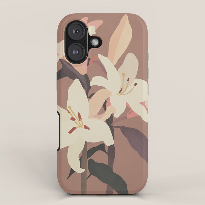 White Lilies 3 iPhone Case Gallery Image 1