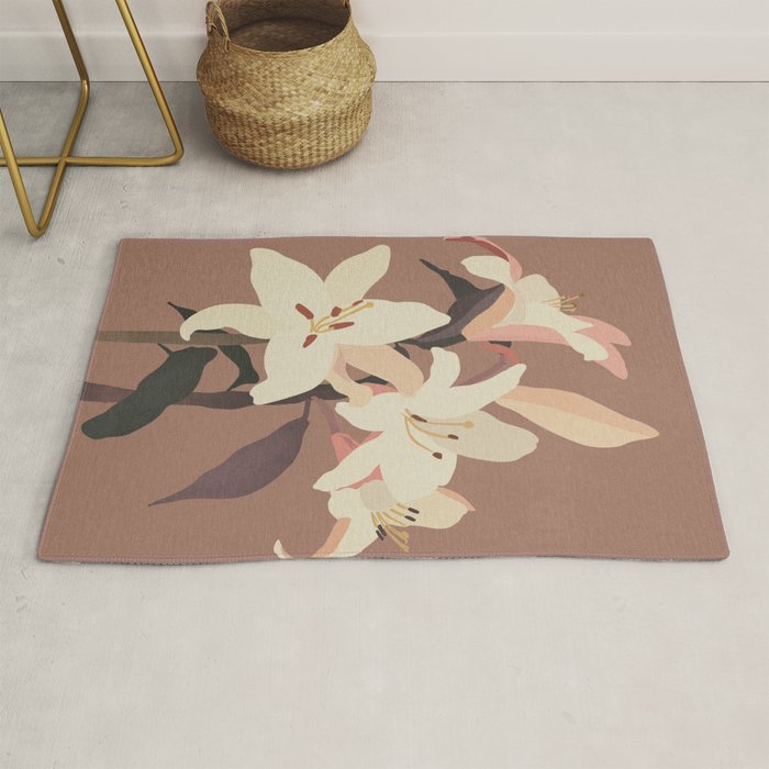 White Lilies 3 Rug Gallery Image 1