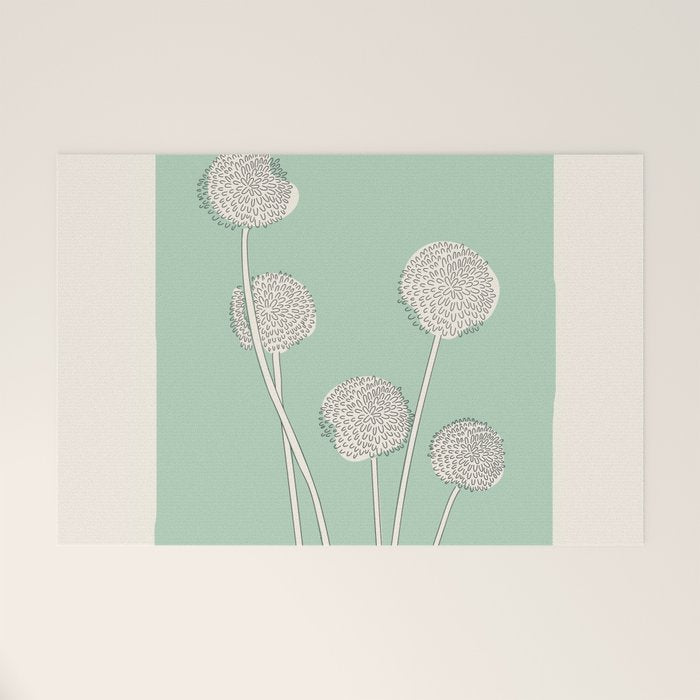 Abstract Dandelions Welcome Mat Gallery Image 1
