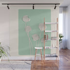 Abstract Dandelions Wall Mural Gallery Image 1