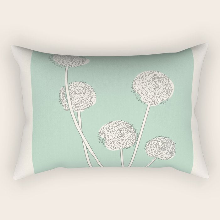 Abstract Dandelions Rectangular Pillow Gallery Image 2