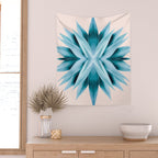Agave mandala Wall Tapestry Gallery Image 2