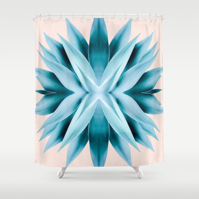 Agave mandala Shower Curtain Gallery Image 1