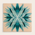 Agave mandala Wood Wall Art Gallery Image 1