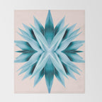 Agave mandala Throw Blanket Gallery Image 2