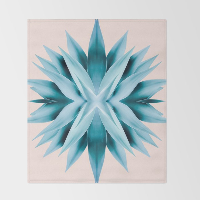 Agave mandala Throw Blanket Gallery Image 2