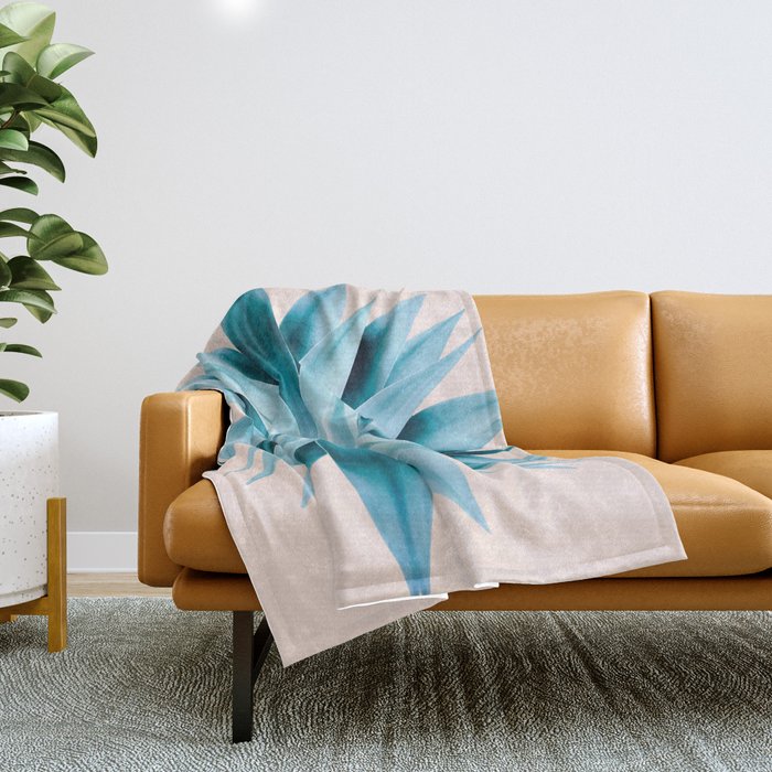 Agave mandala Throw Blanket Gallery Image 1