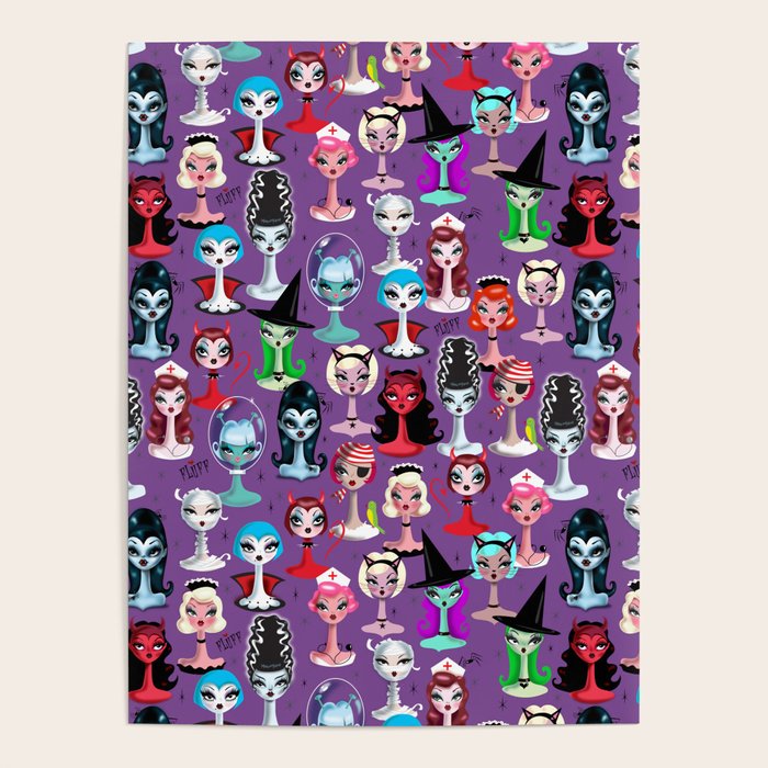 Spooky Dolls Purple Poster Gallery Image 4