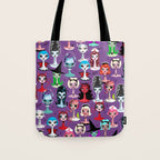 Spooky Dolls Purple Tote Bag Gallery Image 1