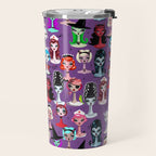 Spooky Dolls Purple Travel Mug Gallery Image 2