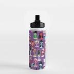 Spooky Dolls Purple Water Bottle Gallery Image 2