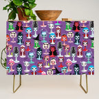 Spooky Dolls Purple Credenza Gallery Image 1