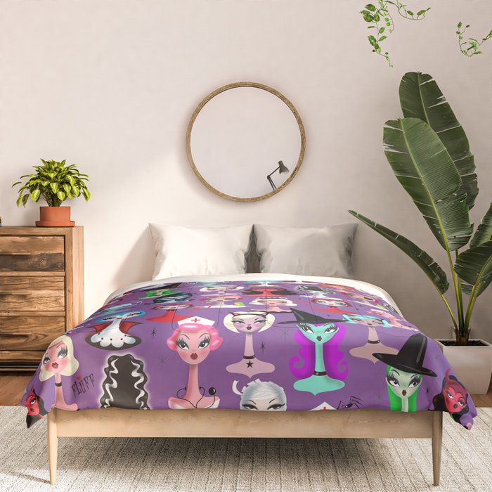 Spooky Dolls Purple Comforter Gallery Image 3