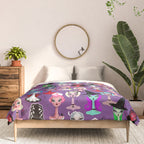 Spooky Dolls Purple Comforter Gallery Image 3