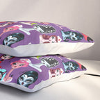 Spooky Dolls Purple Pillow Sham Gallery Image 3