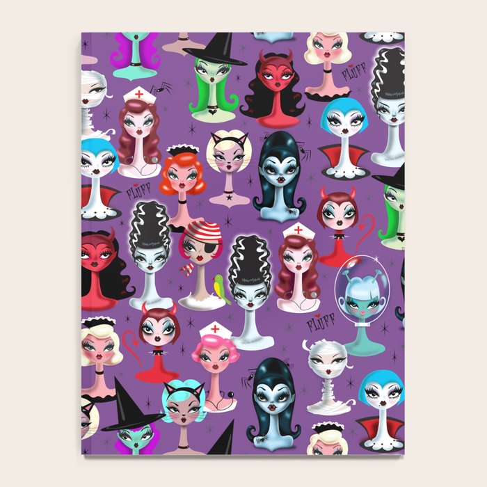 Spooky Dolls Purple Notebook Gallery Image 4