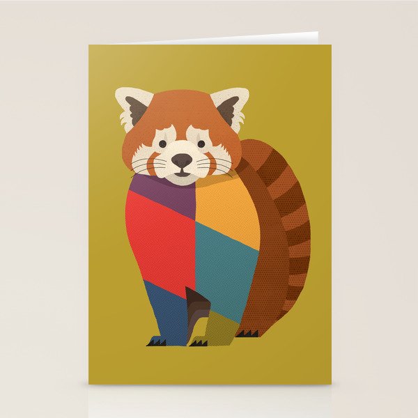 Red Panda Stationery Card Gallery Image 2