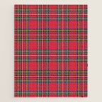 Red & Green Tartan Pattern Jigsaw Puzzle Gallery Image 1