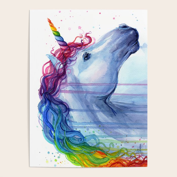 Magical Rainbow Unicorn Poster Gallery Image 4