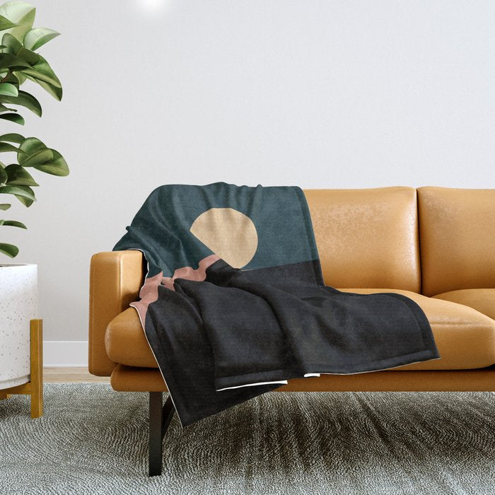 Simplistic Landscape X Throw Blanket Gallery Image 1