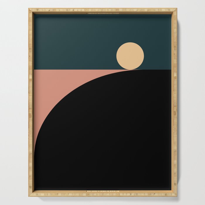 Simplistic Landscape X Serving Tray Gallery Image 1