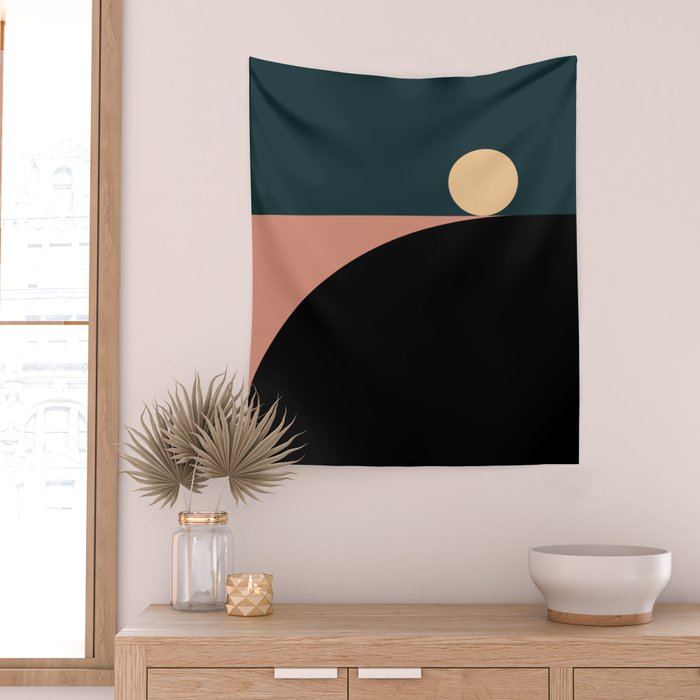 Simplistic Landscape X Wall Tapestry Gallery Image 2